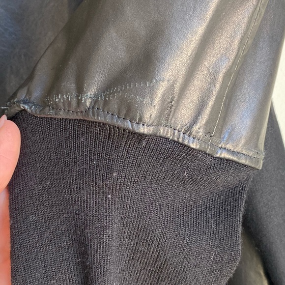 ANNETTE GORTZ Black Leather Dress Euro Size 44 US Large - Picture 10 of 15